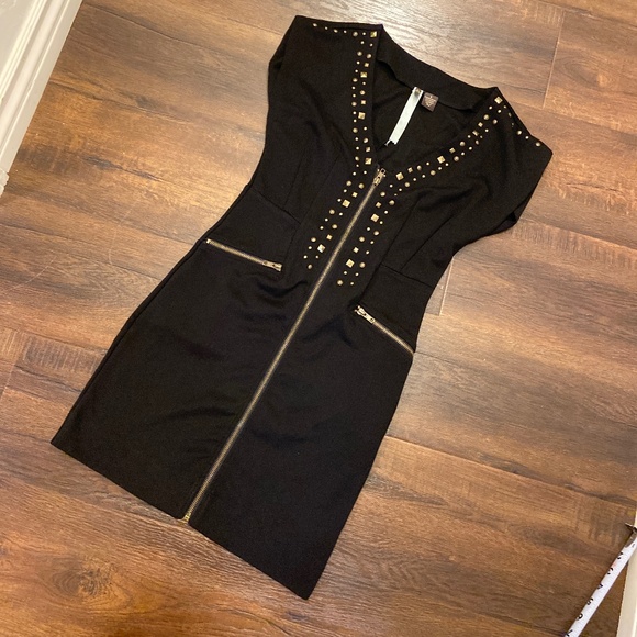 New Anthropologie BODYCON ZIPPERS Dress SZ S - Picture 1 of 9